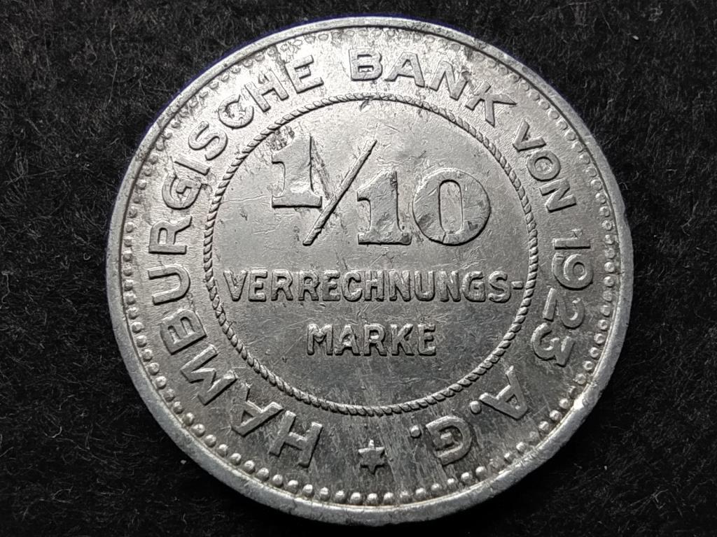 Német Államok Weimari Köztársaság 1/10 Verrechnungsmarke 