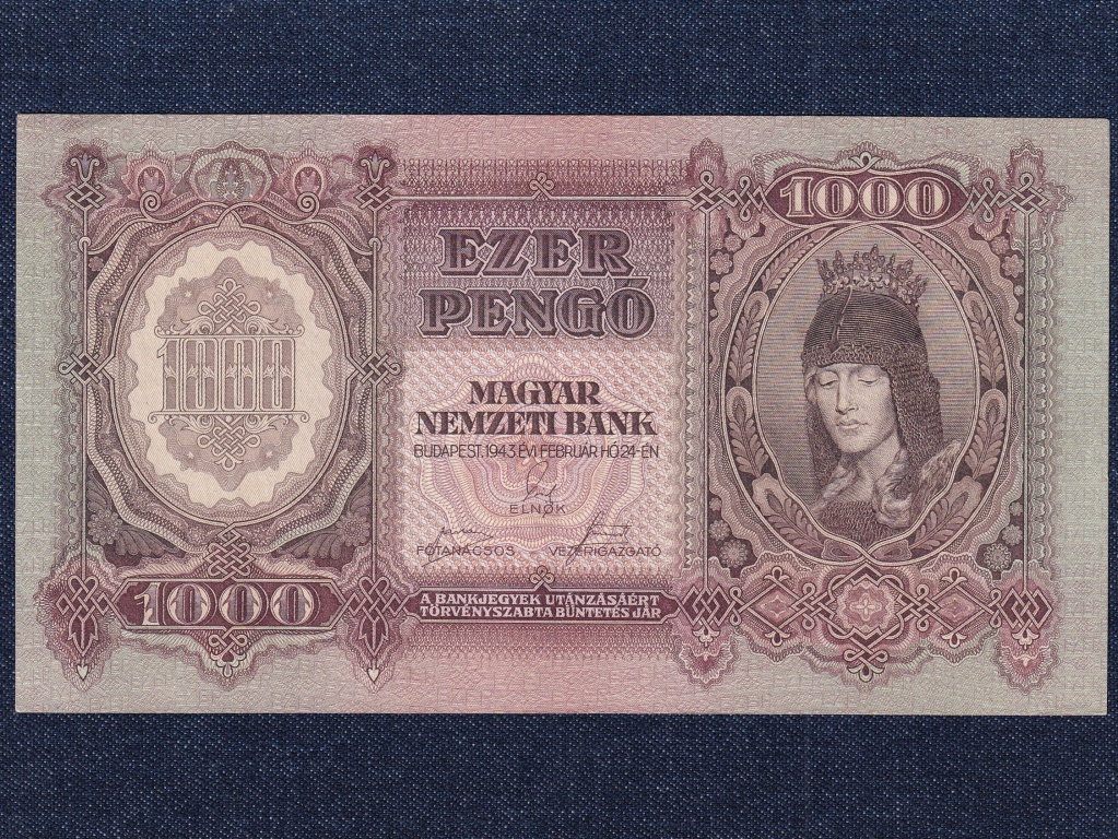 Veszprémi sorozat (1943) 1000 Pengő bankjegy