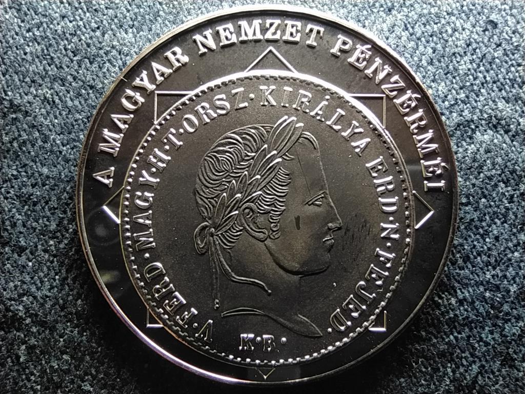 A magyar nemzet pénzérméi Az első magyar feliratú pénz 1848-1849 .999 ezüst
