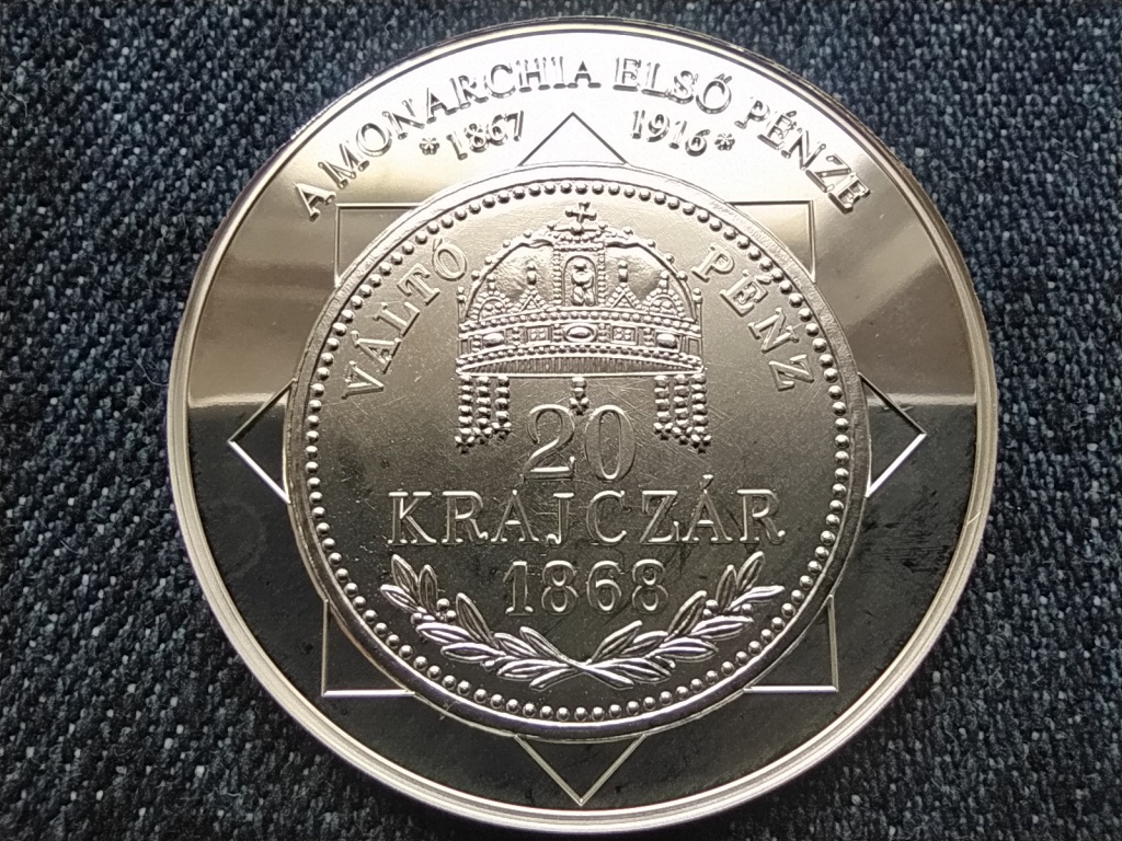 A magyar nemzet pénzérméi A Monarchia első pénze 1867-1916 .999 ezüst