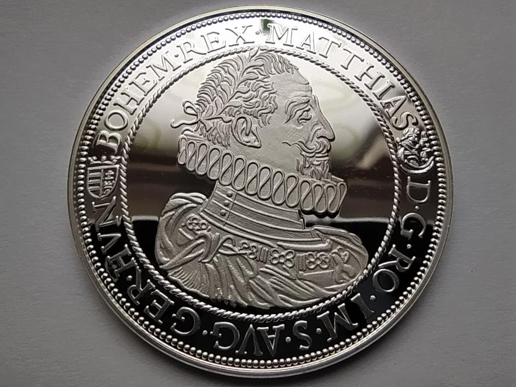 Magyar tallérok utánveretben II. Mátyás tallérja 1616 .999 ezüst