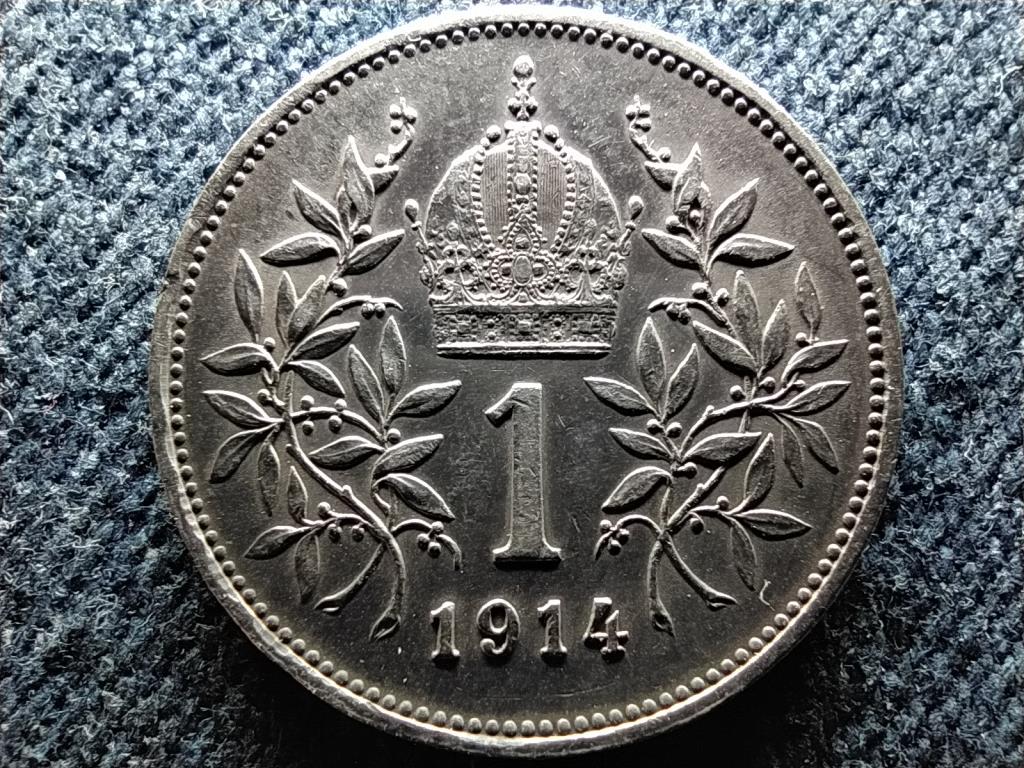 Ausztria Ferenc József  Osztrák-Magyar .835 ezüst 1 Korona