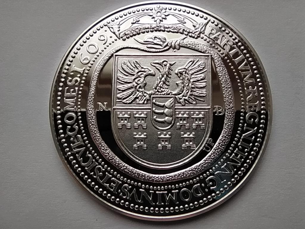 Magyar tallérok utánveretben Báthory Gábor tallérja 1609 .999 ezüst