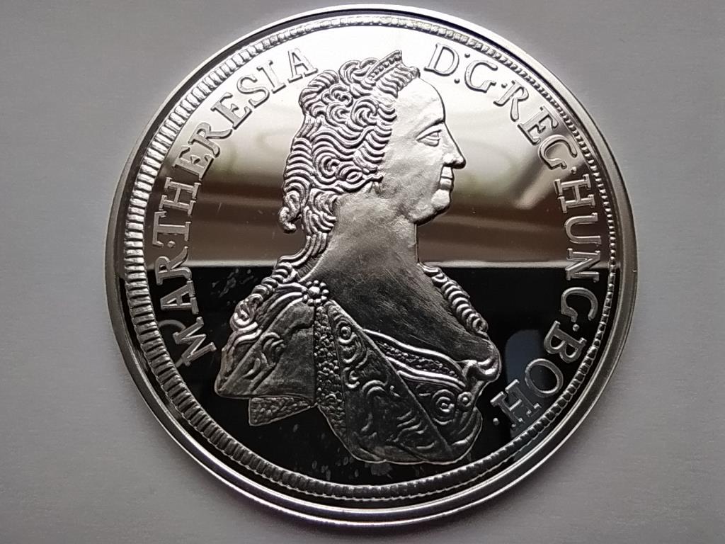 Magyar tallérok utánveretben Mária Terézia erdélyi tallérja 1745 .999 ezüst