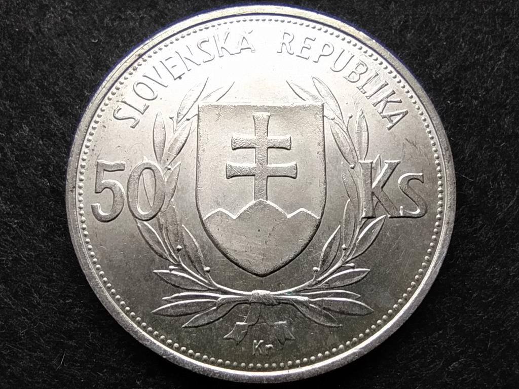 Szlovákia A Szlovák Köztársaság létrejöttének 5. évfordulója .700 ezüst 50 Korona