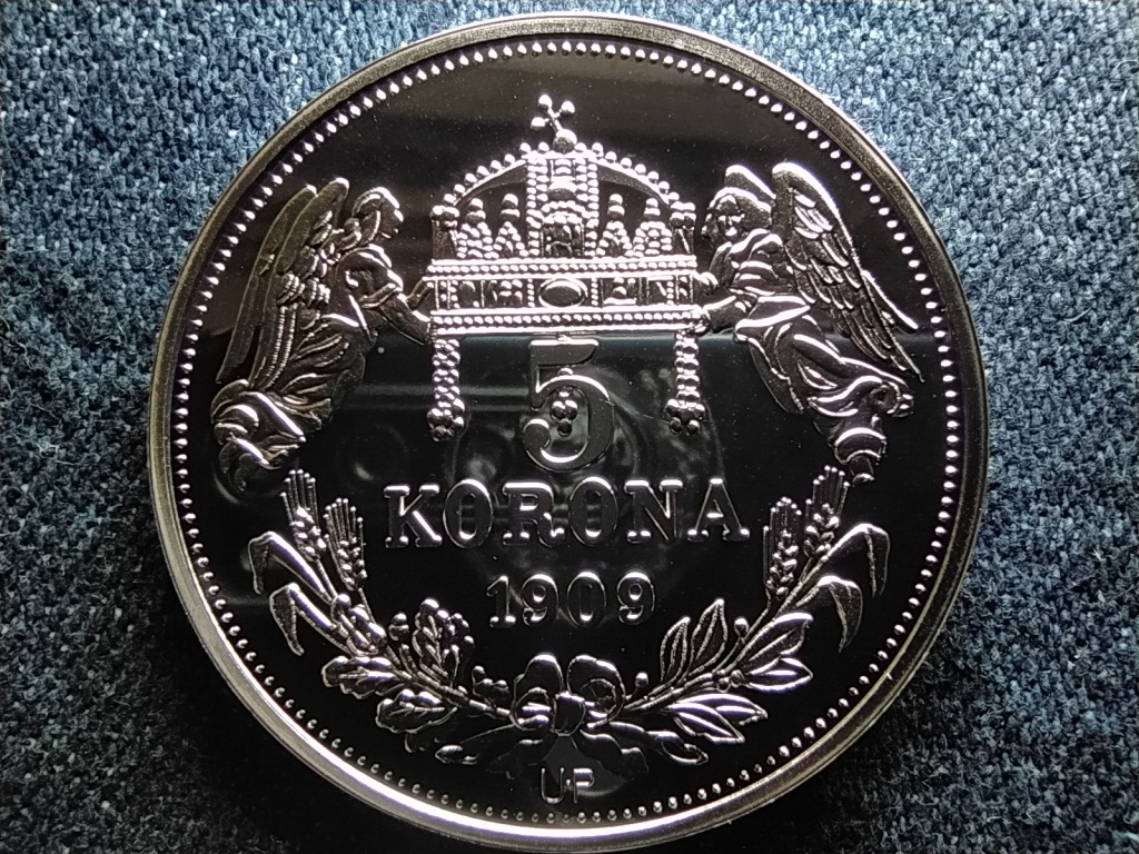 Királyi Koronák Utánveretben II. Géza 5 korona .999 ezüst