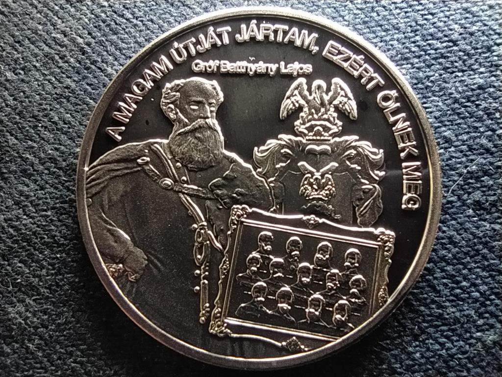Nemzetünk nagyjai Gróf Batthyány Lajos .999 ezüst