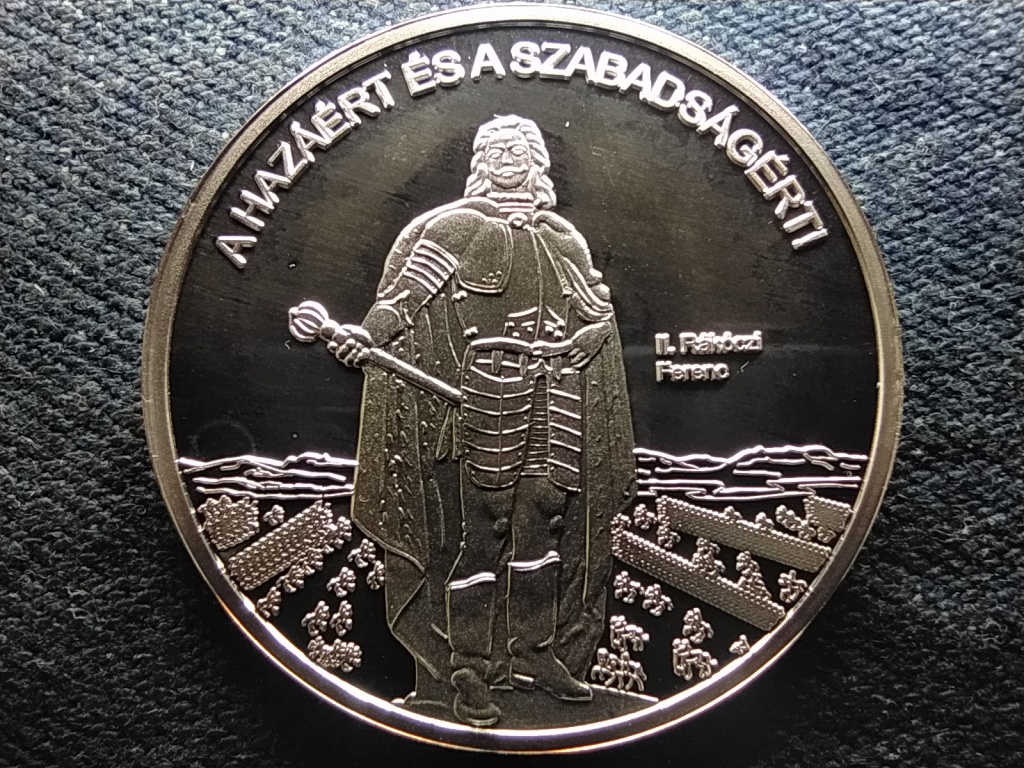 Nemzetünk nagyjai II. Rákóczi Ferenc .999 ezüst