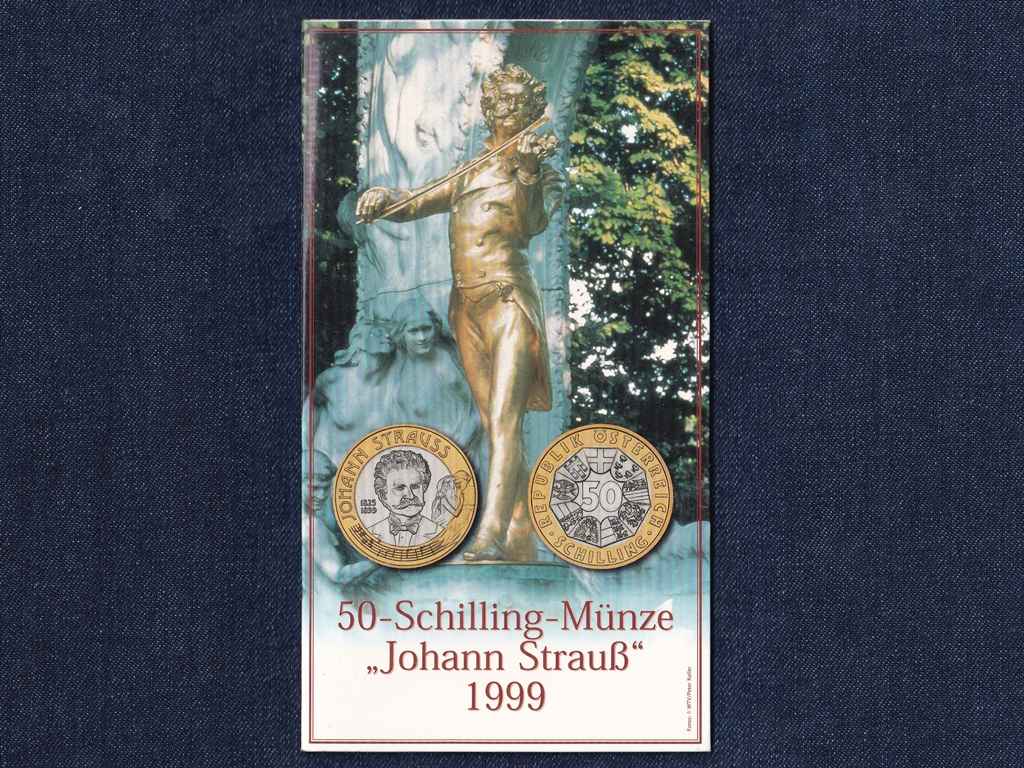 Ausztria Johann Strauss halálának 100 éves évfordulója 50 Schilling