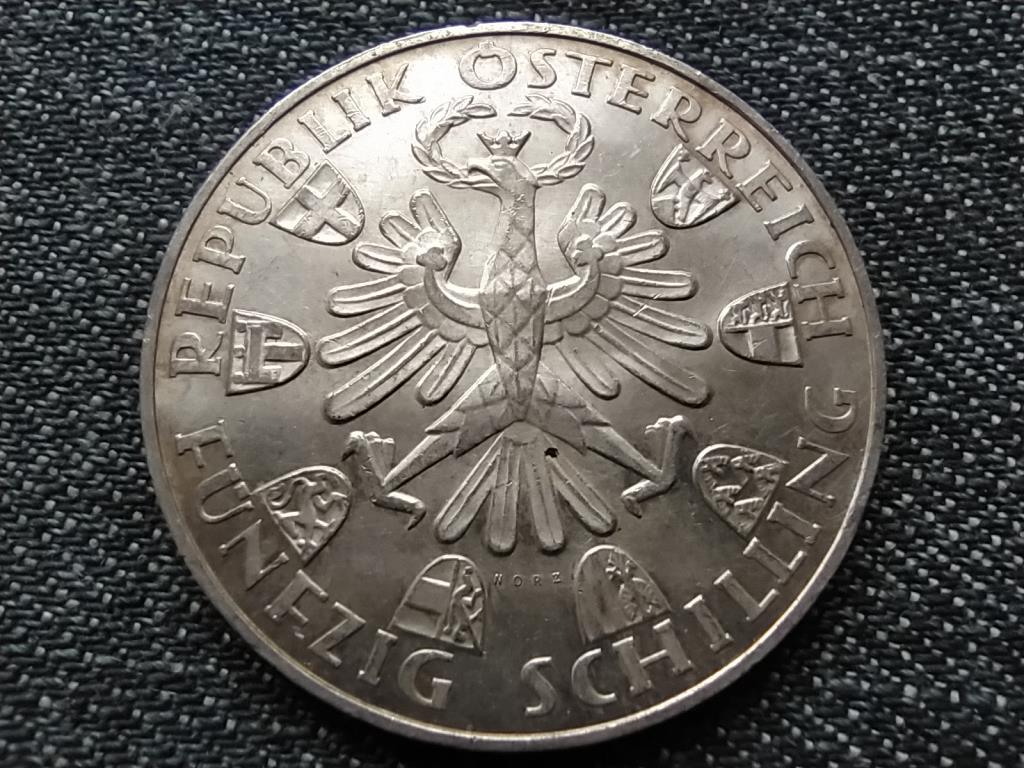 Ausztria Tirol felszabadításának 150. évfordulója .900 ezüst 50 Schilling