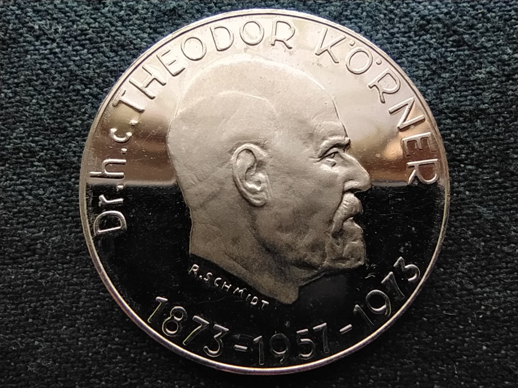 Ausztria 100 éve született Dr. Theodor Koerner .900 ezüst 50 Schilling