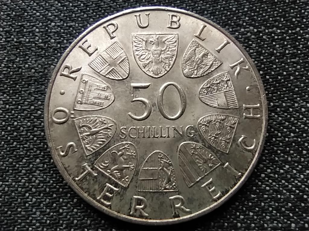 Ausztria Julius Raab születése 80. évfordulója .900 ezüst 50 Schilling