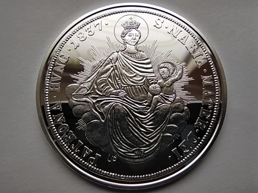Magyar tallérok utánveretben V. Ferdinánd tallérja 1837 .999 ezüst