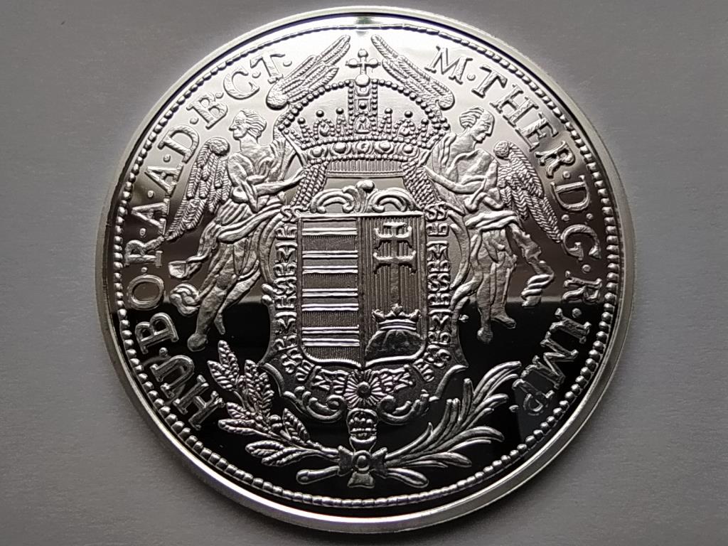 Magyar tallérok utánveretben Mária Terézia tallérja 1780 .999 ezüst