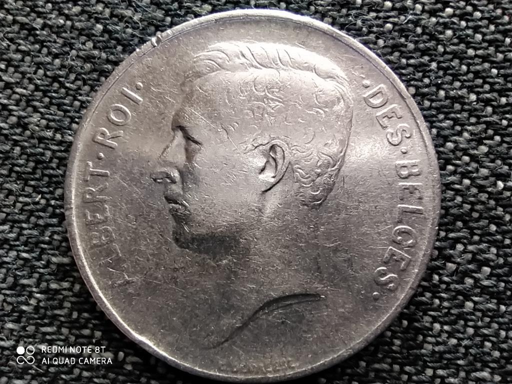 Belgium I. Albert (1909-1934) .835 ezüst 1 Frank