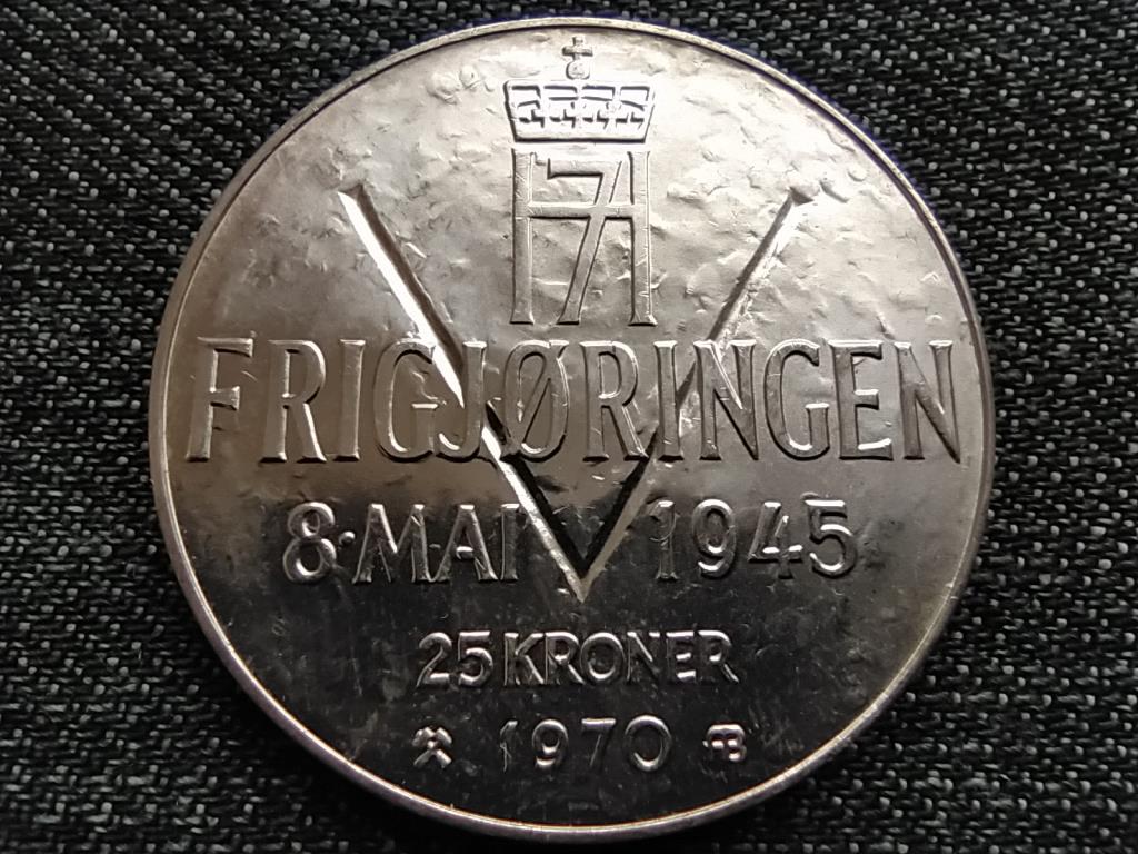 Norvégia A felszabadulás 25. évfordulója .875 ezüst 25 Korona