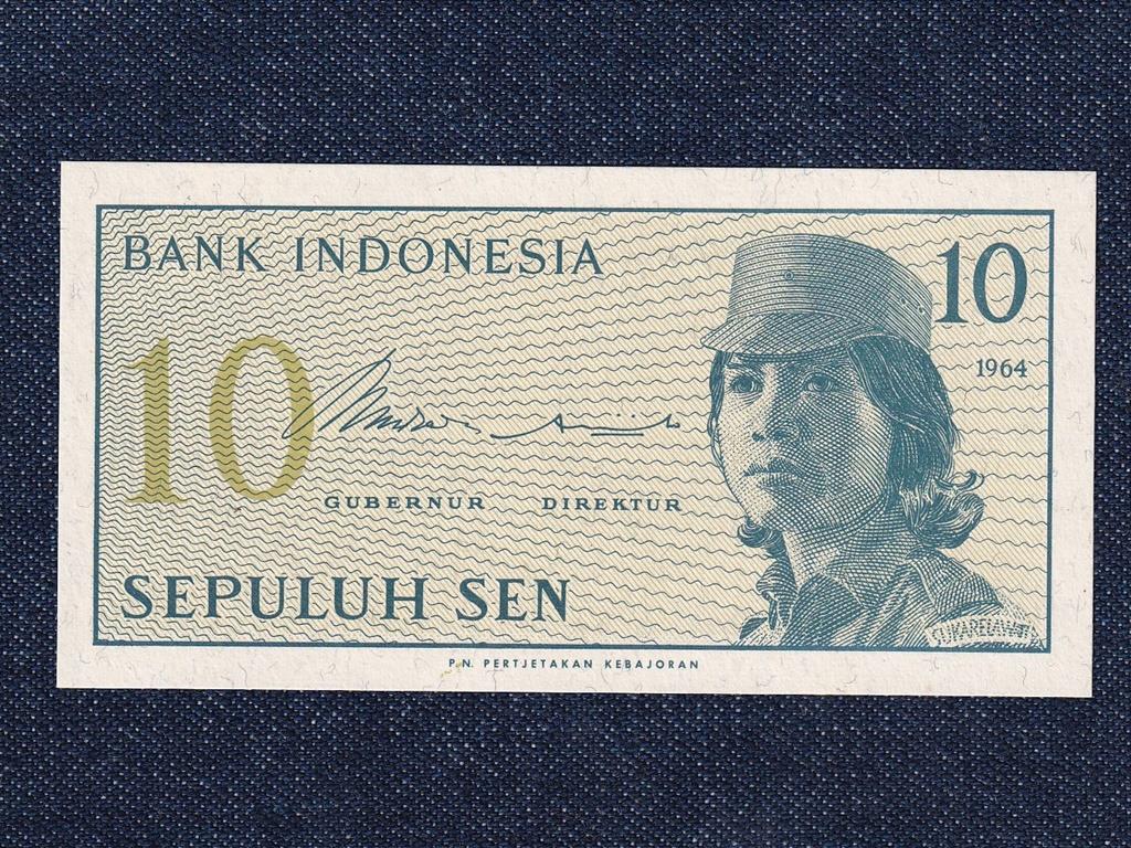 Indonézia 10 Sen bankjegy