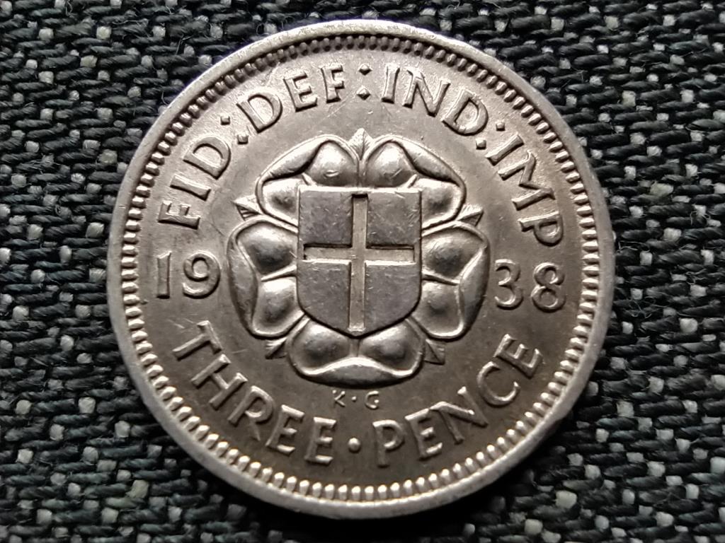 Anglia VI. György .500 ezüst 3 Pence