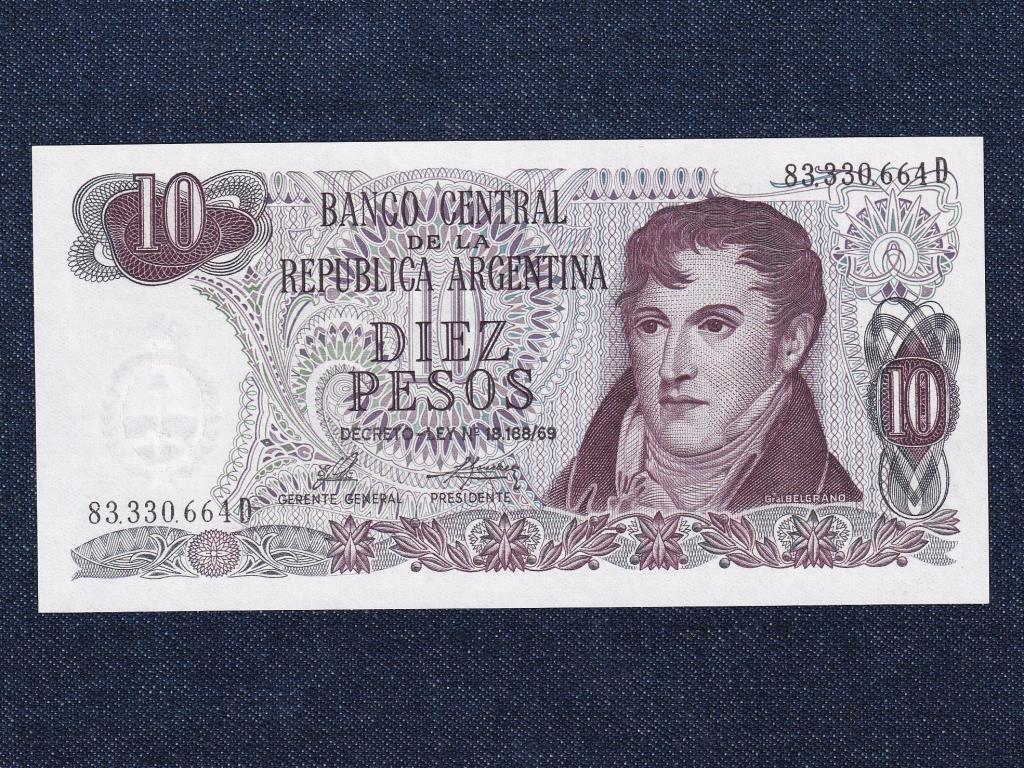 Argentína Szövetségi tartomány (1861-0) 10 Peso bankjegy