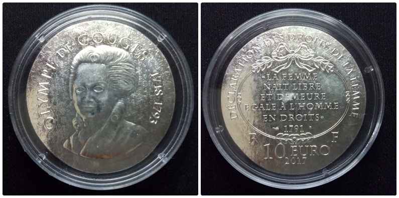 Franciaország Olympe de Gouges ezüst 10 Euro