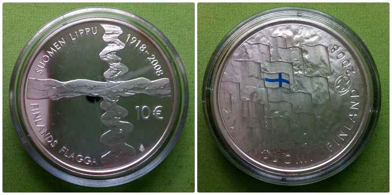 Finnország ezüst 10 Euro