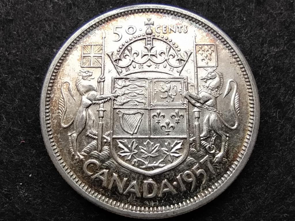Kanada II. Erzsébet .800 ezüst 50 Cent