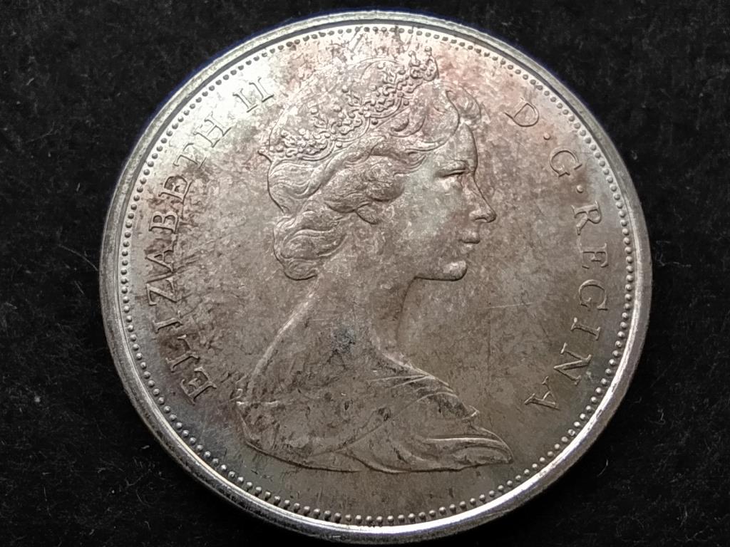 Kanada 100 éves Kanada .800 ezüst 50 Cent