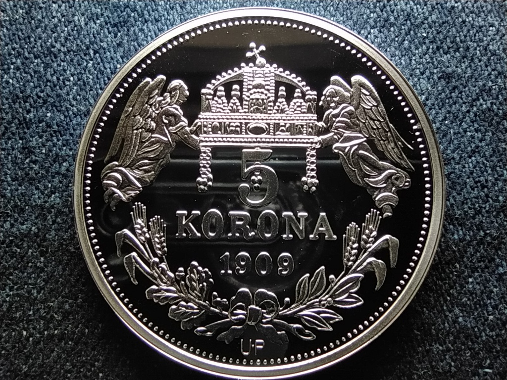 Királyi Koronák Utánveretben Ottó 5 korona .999 ezüst