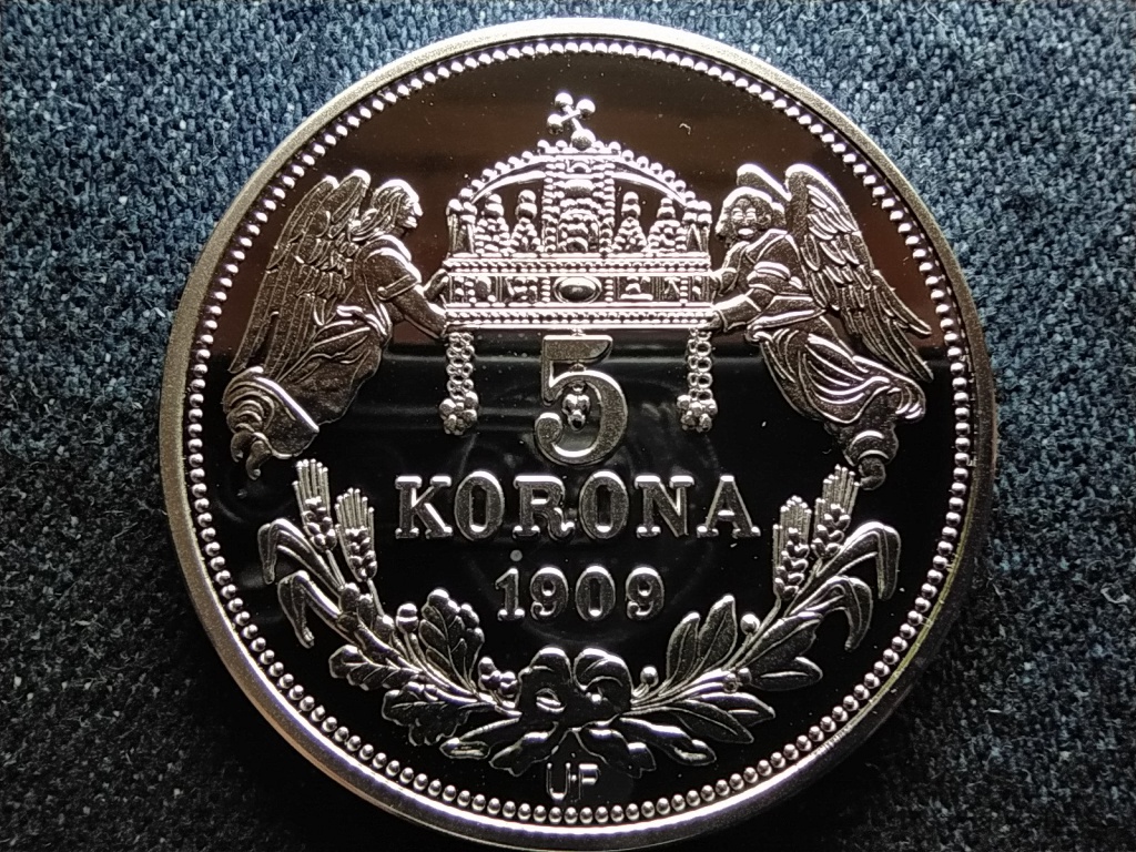 Királyi Koronák Utánveretben III. István 5 korona .999 ezüst