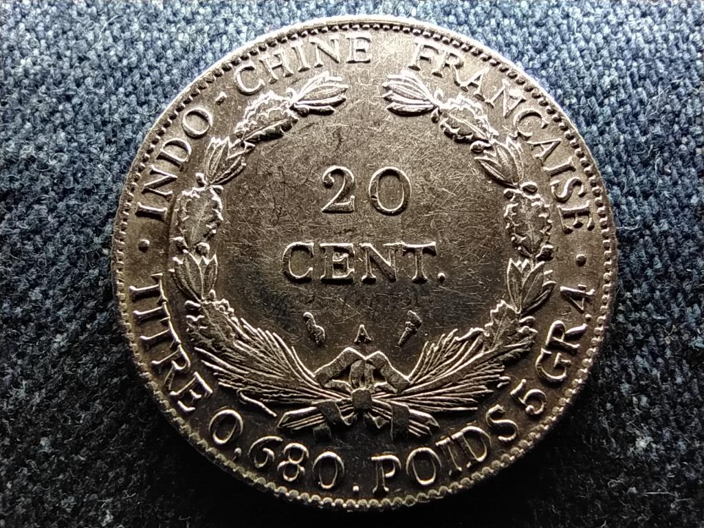 Franciaország Indokína .680 ezüst 20 Centimes