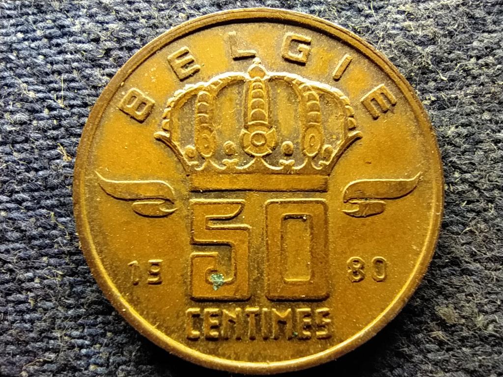 Belgium I. Baldvin (1951-1993) 50 centime (holland szöveg)