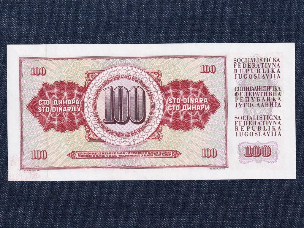 Jugoszlávia 100 Dínár bankjegy