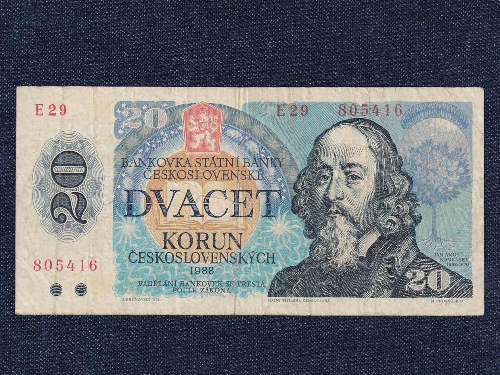 Csehszlovákia 20 Korona bankjegy