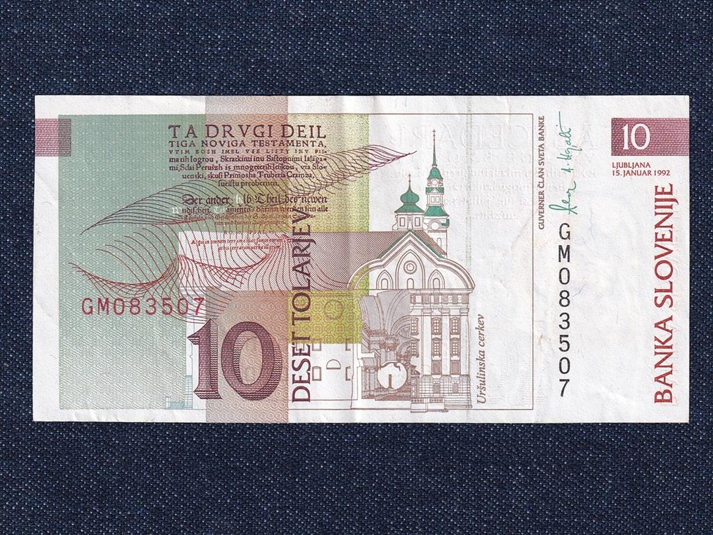 Szlovénia 10 tolar bankjegy