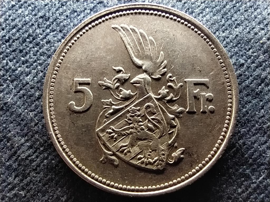 Luxemburg Sarolta (1919-1964) .625 ezüst 5 Frank