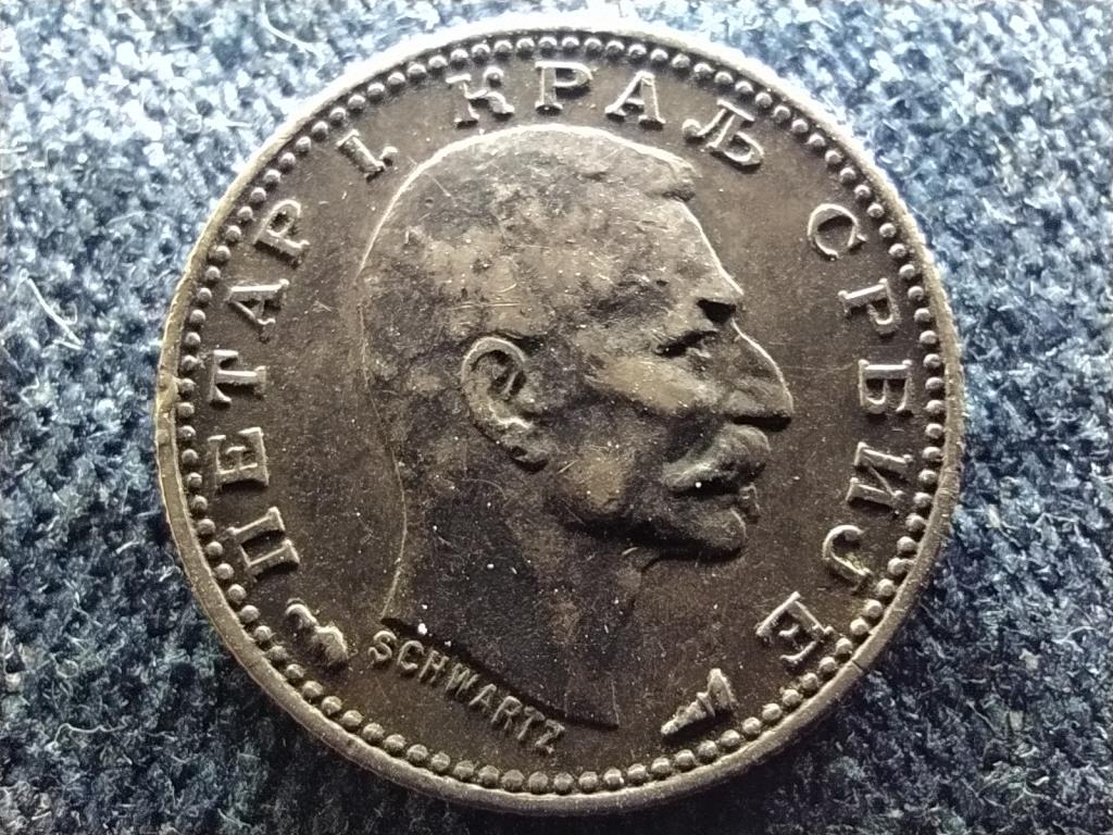 Szerbia I. Péter (1903-1918) .835 ezüst 50 Para