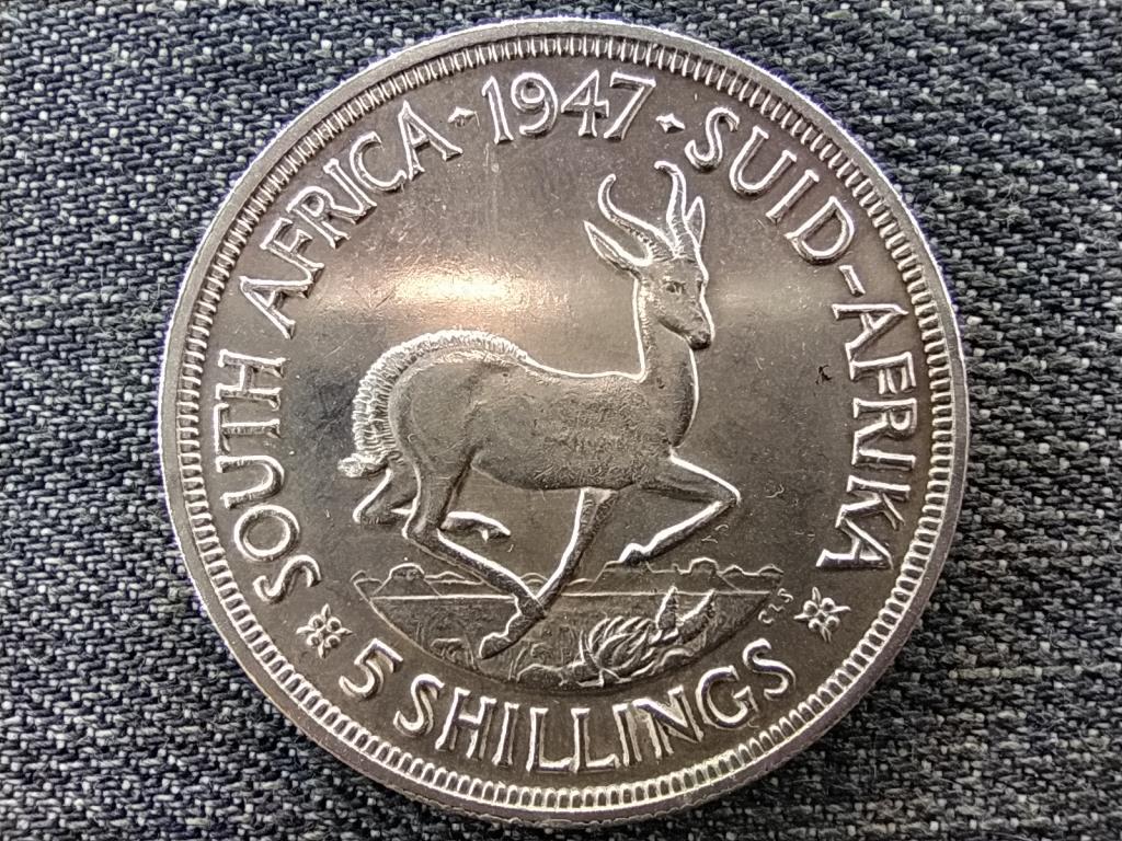 Dél-Afrikai Köztársaság VI. György .800 ezüst 5 Shilling
