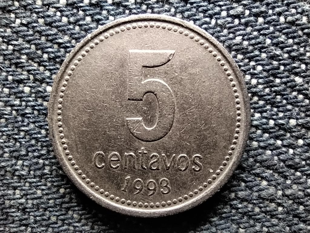 Argentína Szövetségi tartomány (1861-0) 5 Centavo