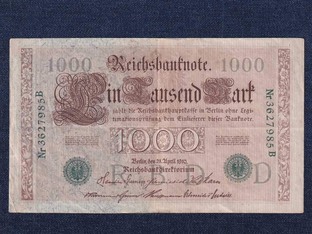 Németország Második Birodalom (1871-1918) 1000 Márka bankjegy
