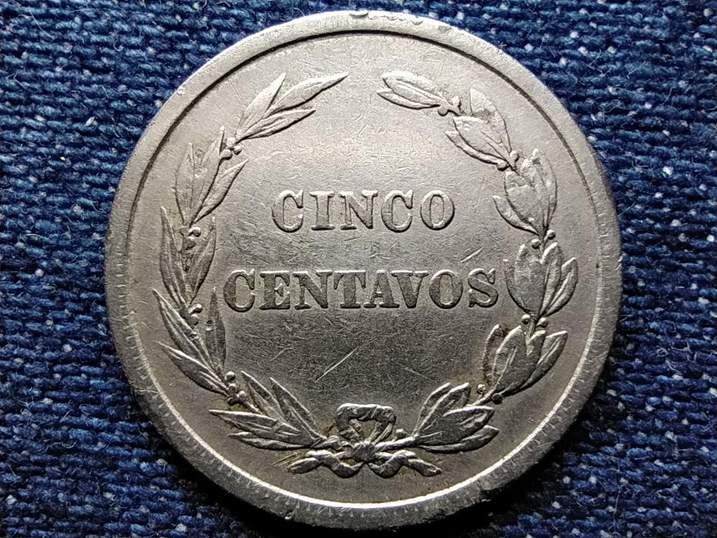 Ecuador Köztársaság (1830-0) 5 Centavo
