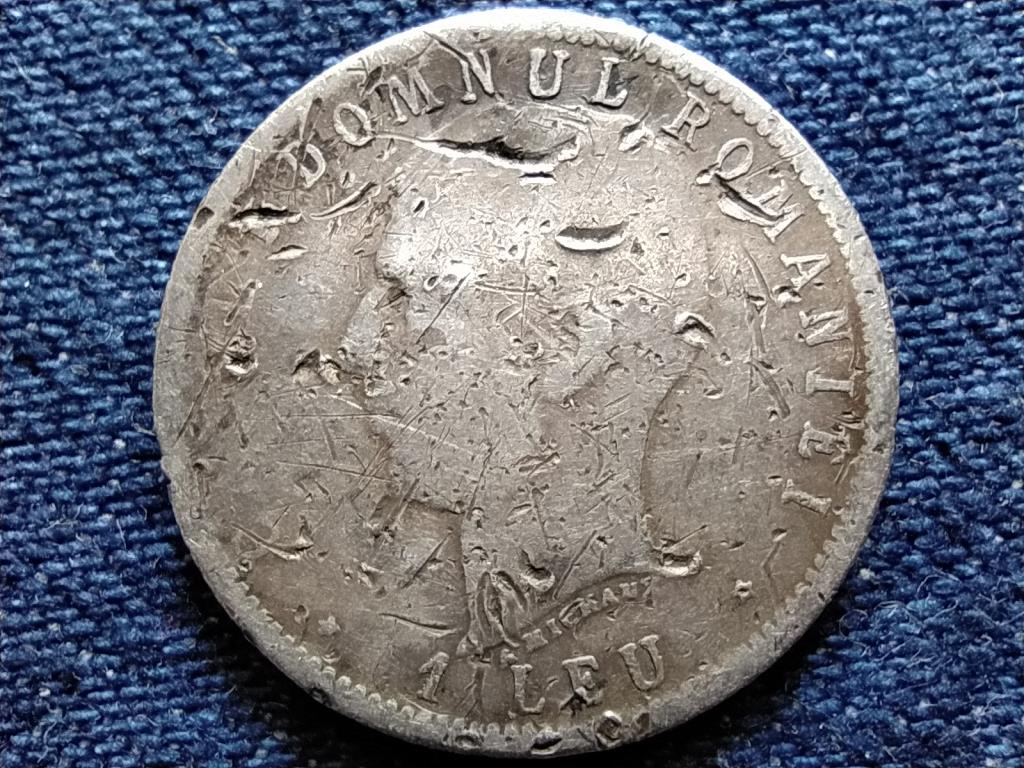 Románia I. Károly uralkodásának 40. évfordulója .835 ezüst 1 Lej