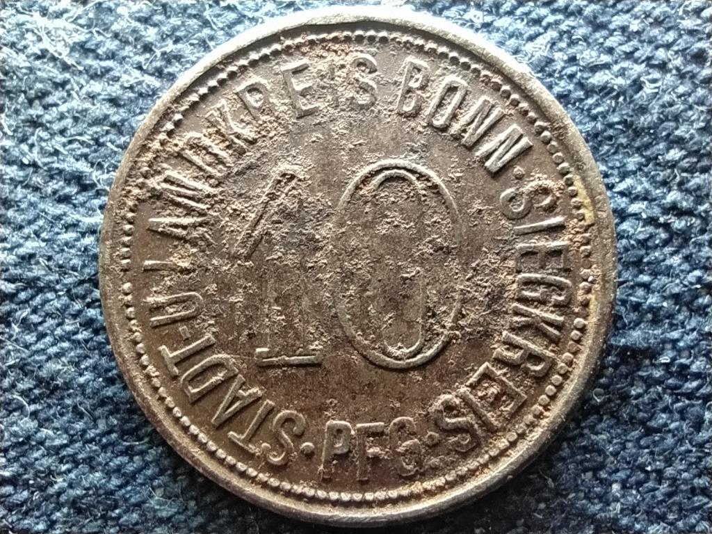 Németország Bonn-Siegkreis 10 Pfennig szükségpénz