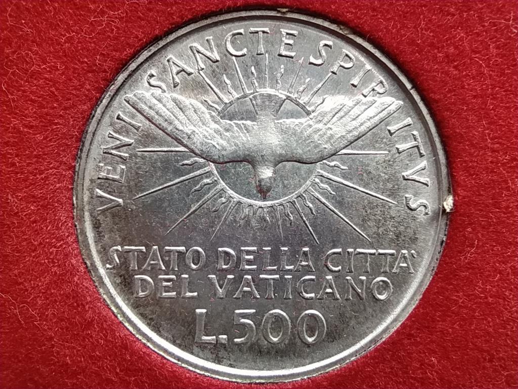 Vatikán Sede Vacante .835 ezüst 500 líra
