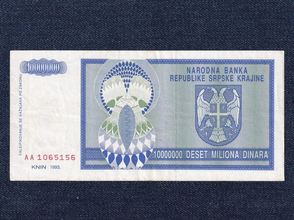 Horvátország 10 millió Dínár bankjegy