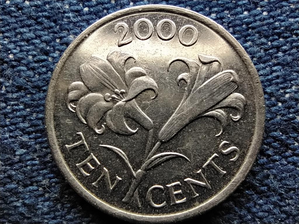 Bermuda II. Erzsébet (1952-1961) 10 Cent