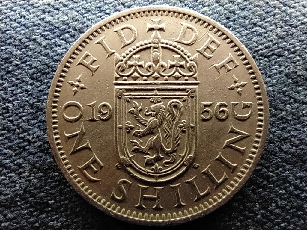 Anglia II. Erzsébet (1952-) skót címerpajzs 1 Shilling