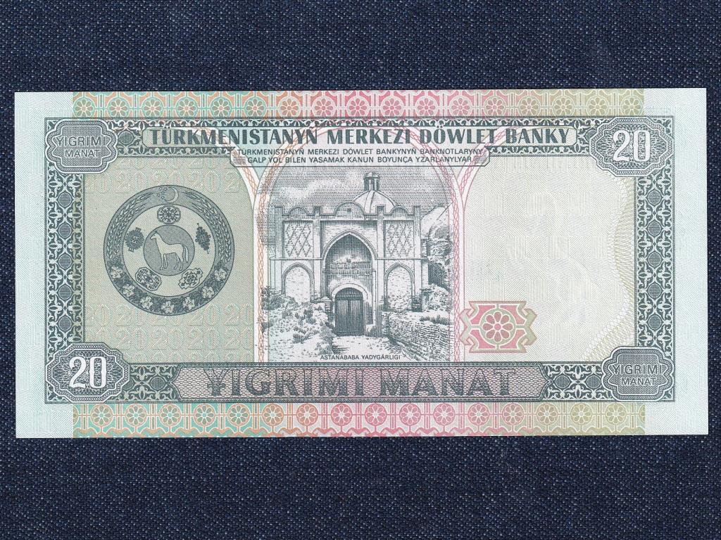 Türkmenisztán 20 manat bankjegy