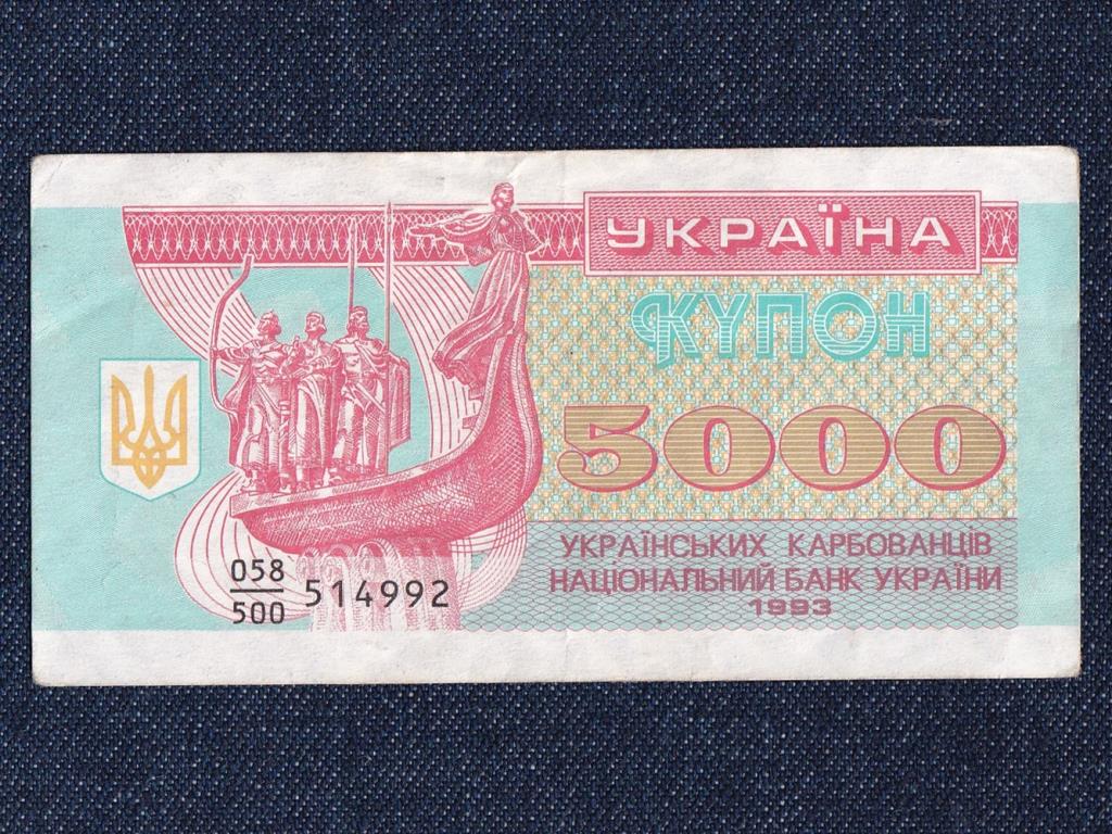Ukrajna 5000 Karbovancsiv bankjegy