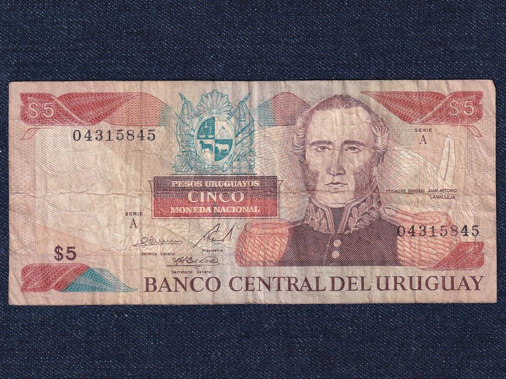 Uruguay 5 pezó bankjegy