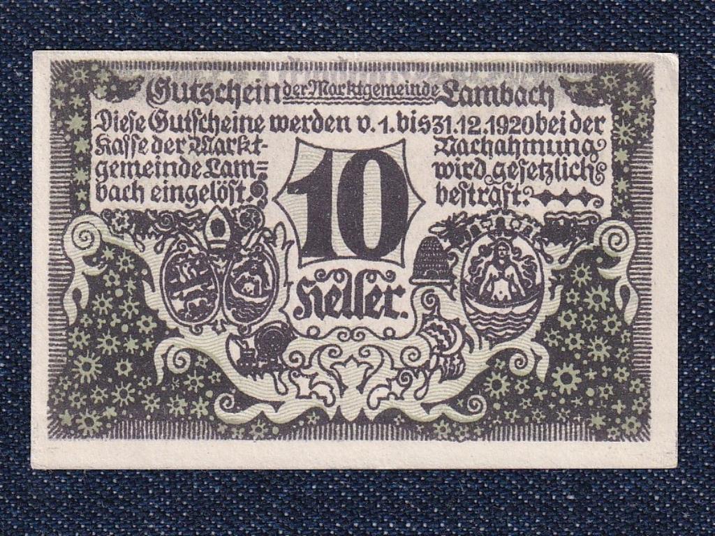 Ausztria Lambach 10 heller szükségpénz